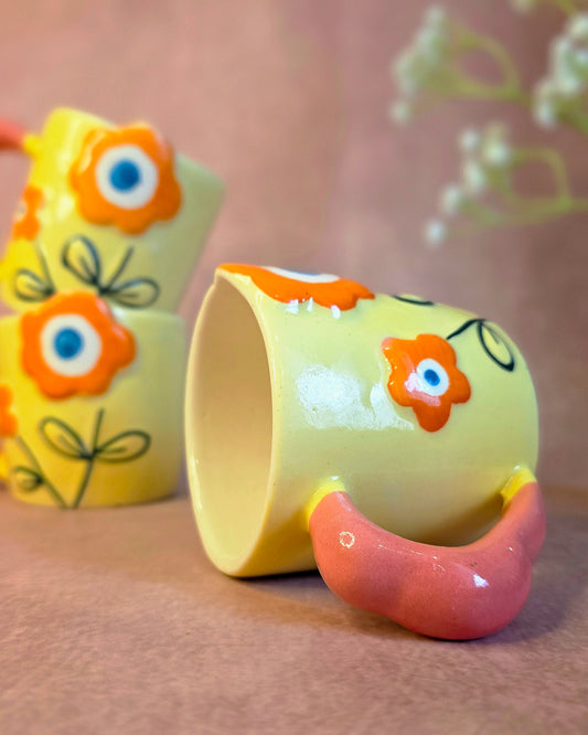 Yellow Boho Bloom Mug