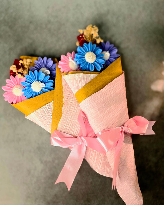 Pastel Blossom Bouquet Candle