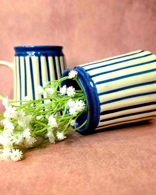 Indigo Stripe Mug