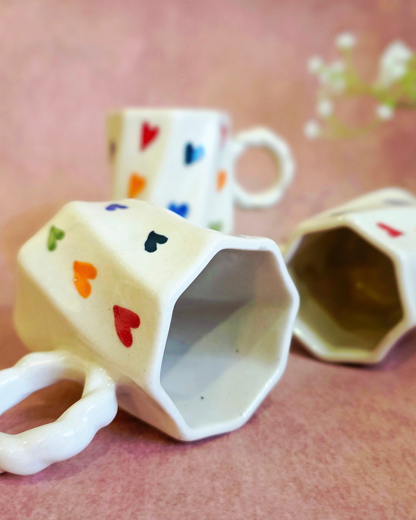 Rainbow Hearts Mug