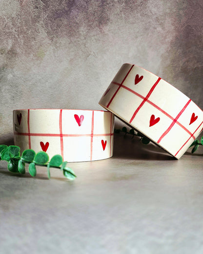 Tic Tac Toe Heart Bowl
