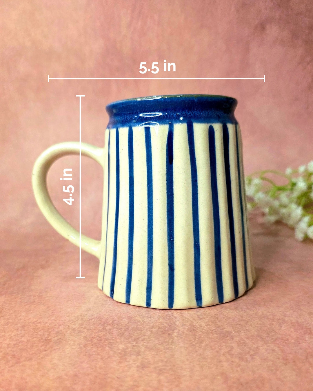 Indigo Stripe Mug