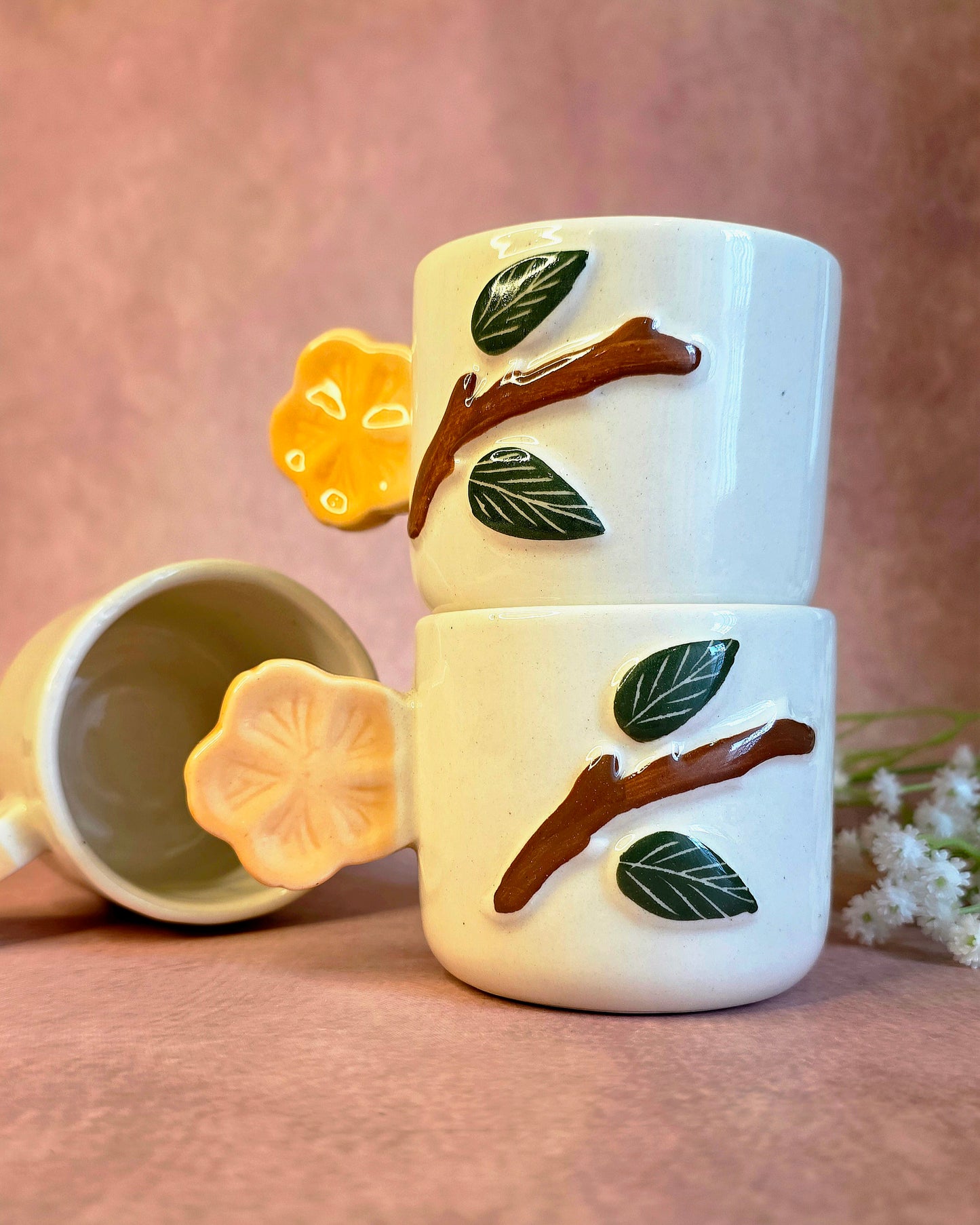 Blooming Branch Mug - Set of 2