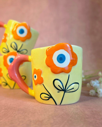 Yellow Boho Bloom Mug
