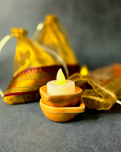 Golden Glow Diyas