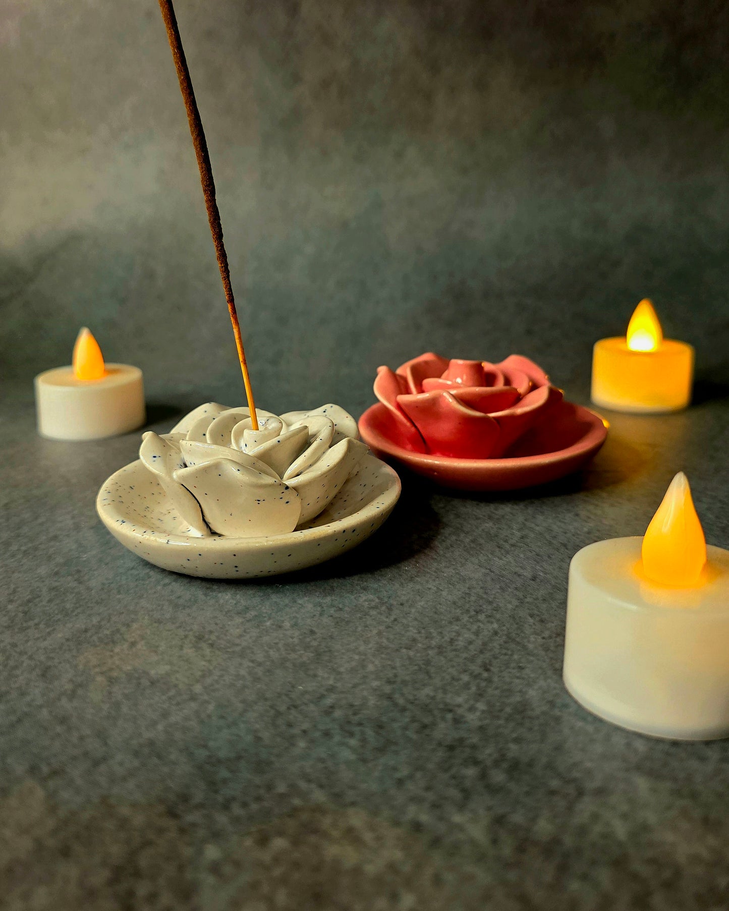Bloom Burner – Rose Ceramic Incense Holder
