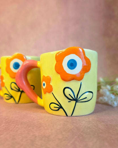 Yellow Boho Bloom Mug
