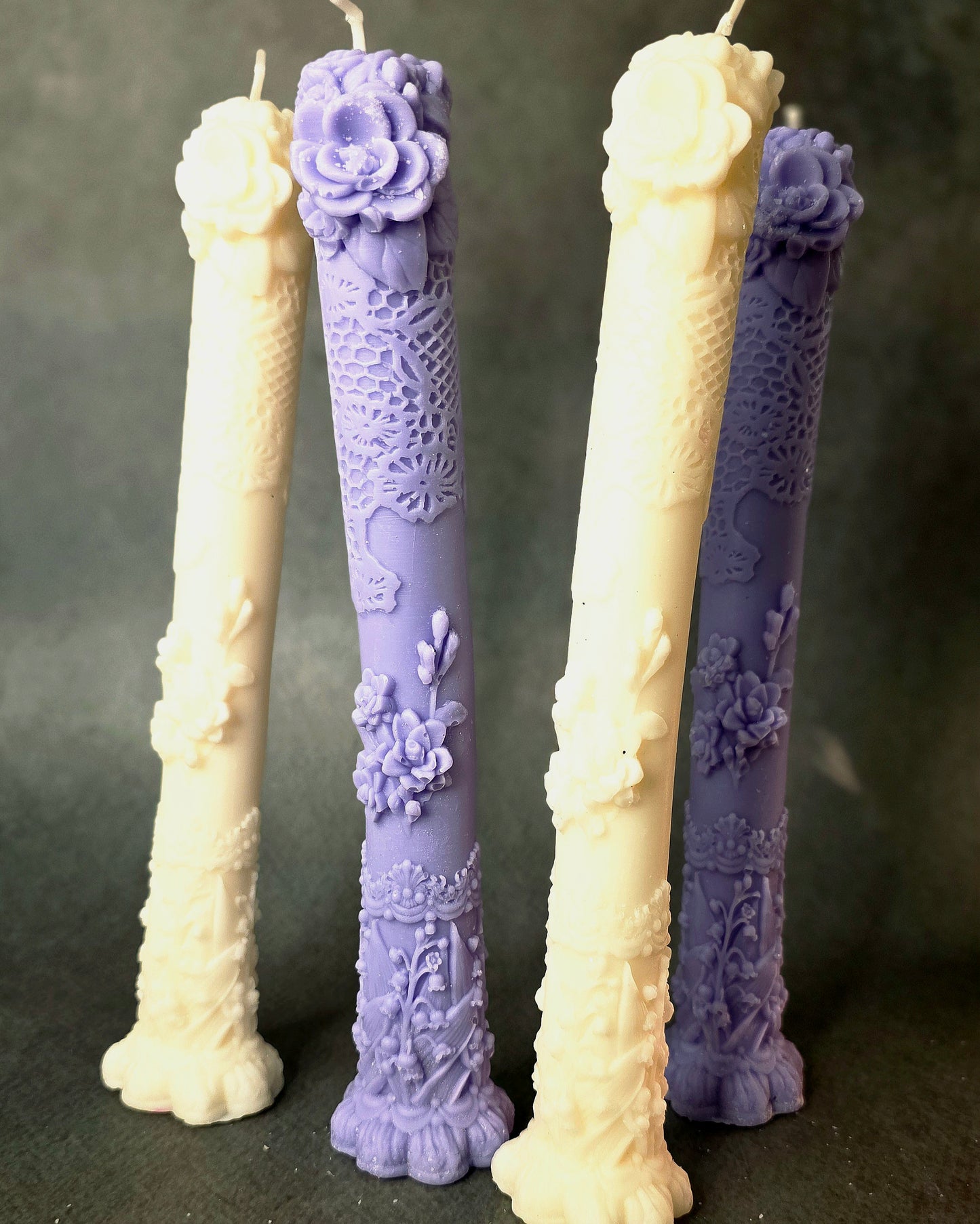 Whisper Bloom Pillar Candle