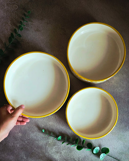 Yellow Mosaic Bowl Set