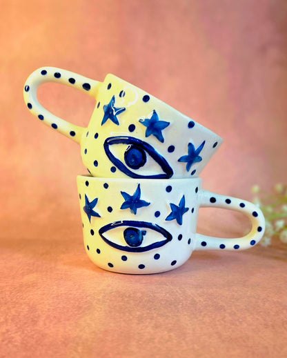 Cosmic Nazar Cup & Saucer Set