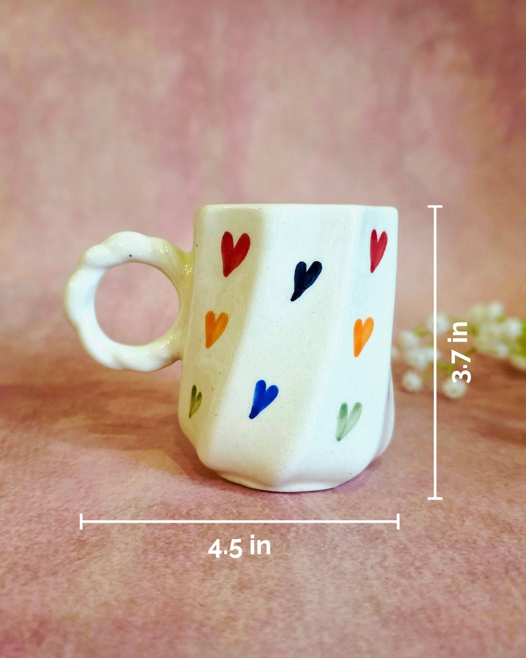 Rainbow Hearts Mug