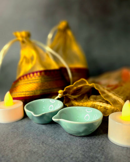 Golden Glow Diyas