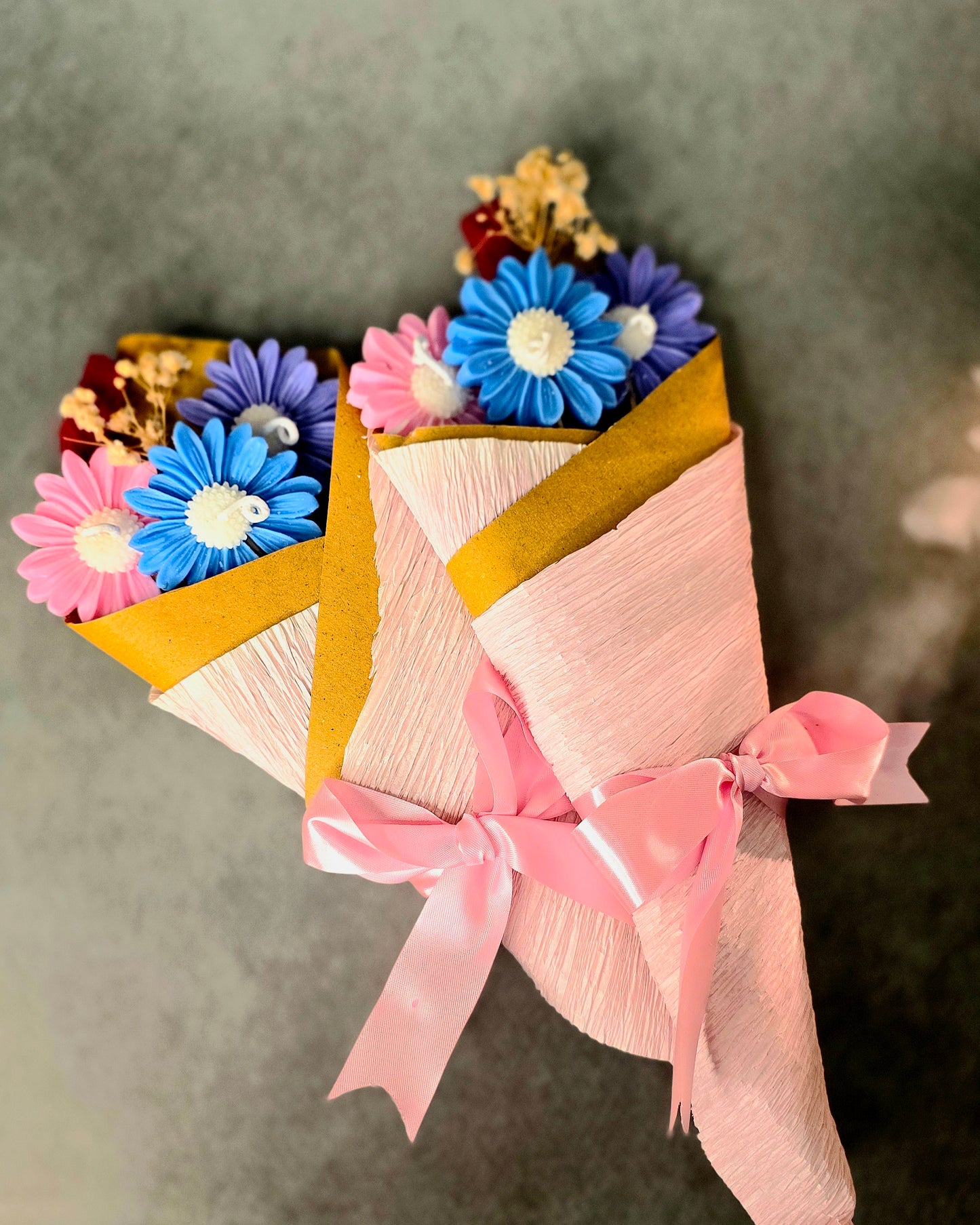 Pastel Blossom Bouquet Candle