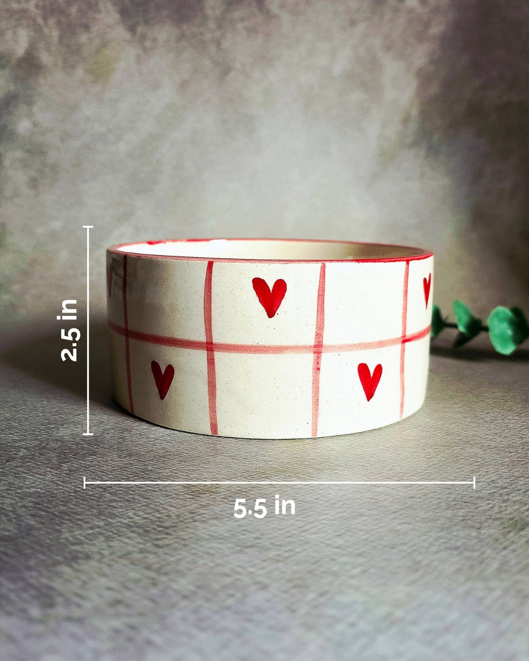 Tic Tac Toe Heart Bowl
