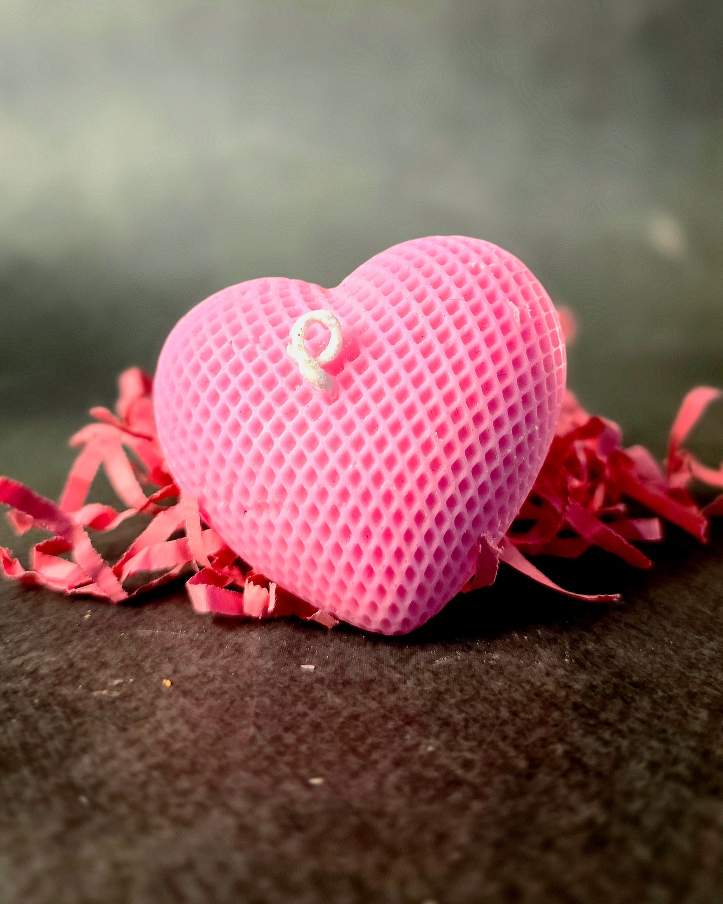 Woven Heart Candle