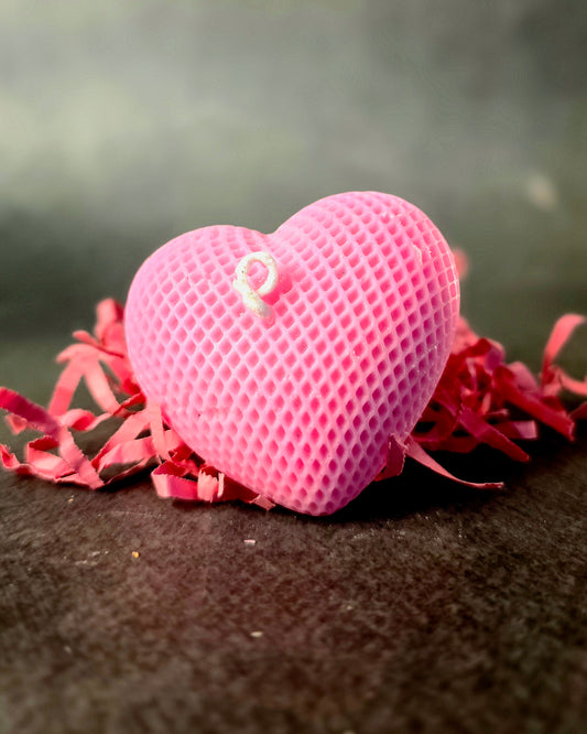 Woven Heart Candle