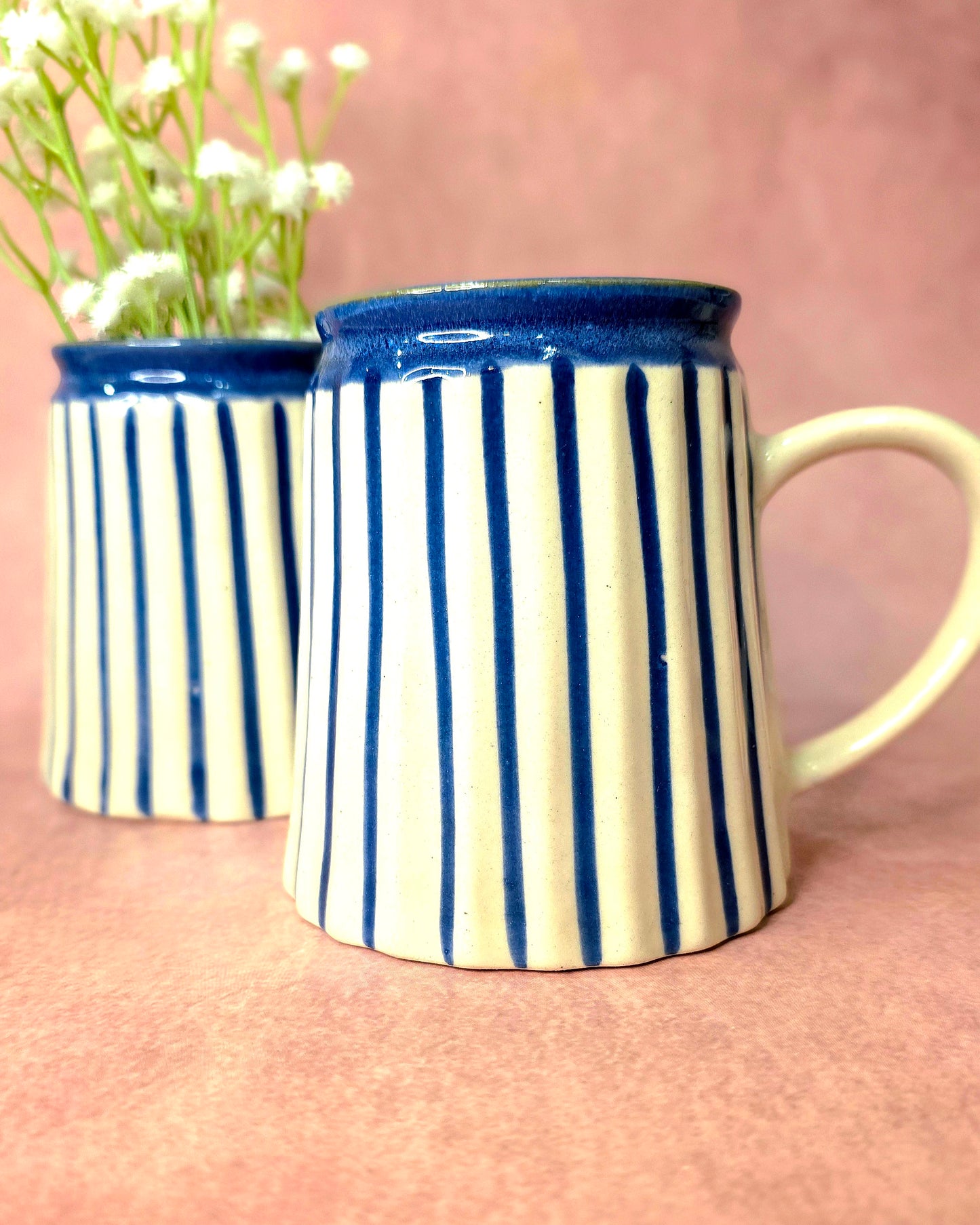 Indigo Stripe Mug