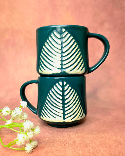Ever So Green Mug - Set of Two