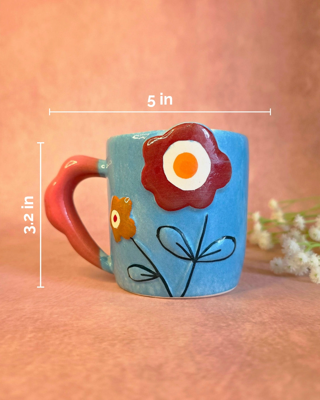 Blue Boho Bloom Mug