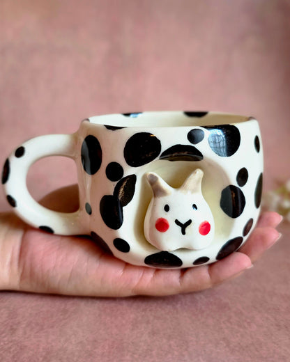 Peeking Bunny Mug