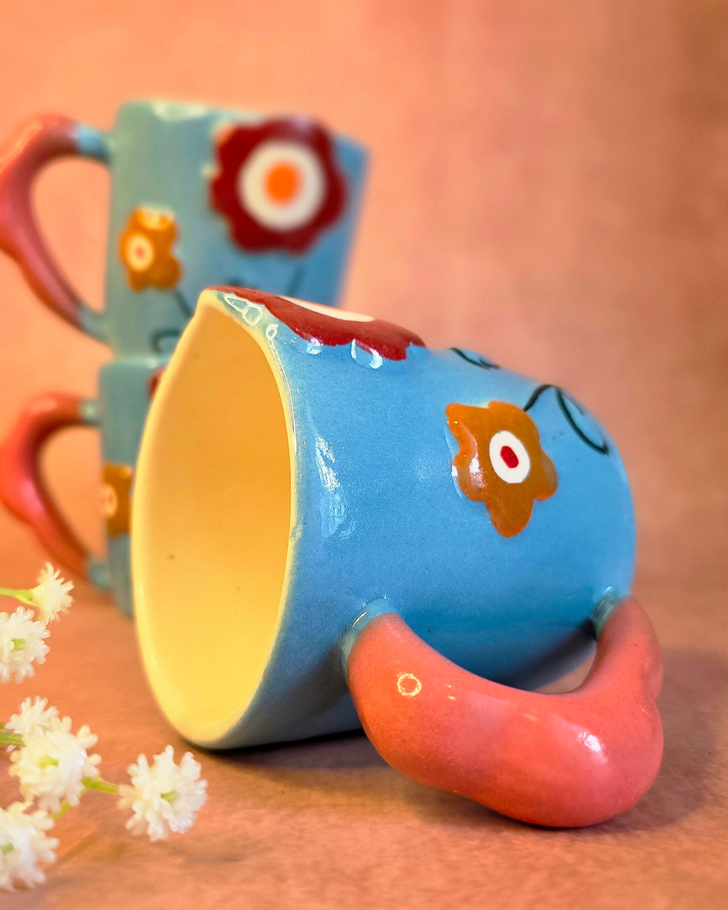 Blue Boho Bloom Mug