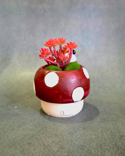 Panda on a Shroom Planter