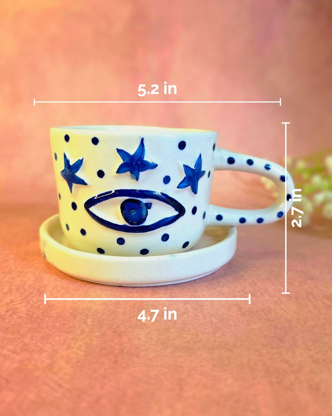 Cosmic Nazar Cup & Saucer Set