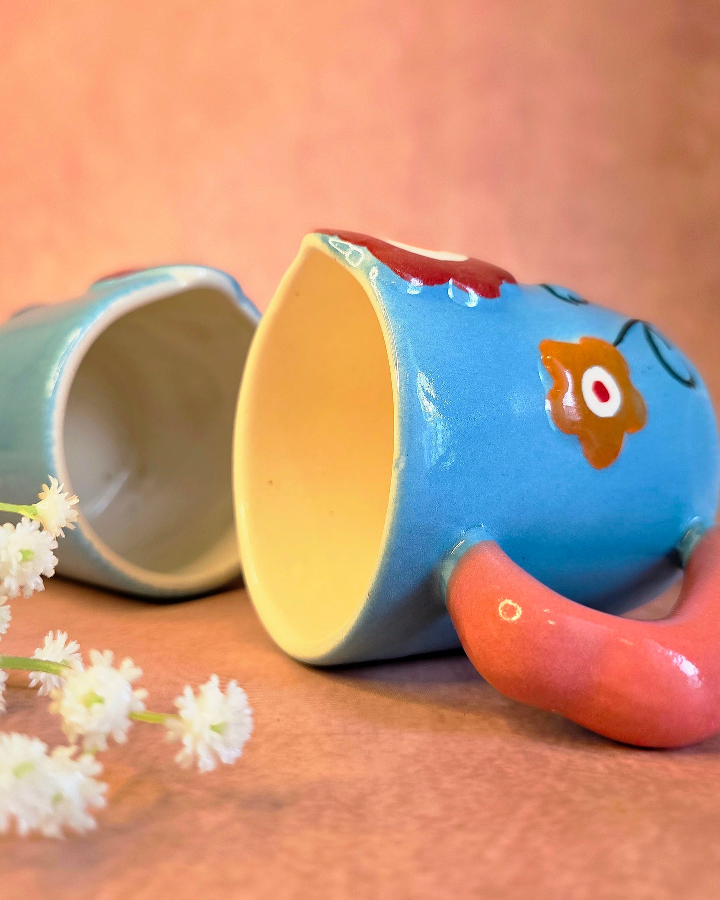 Blue Boho Bloom Mug