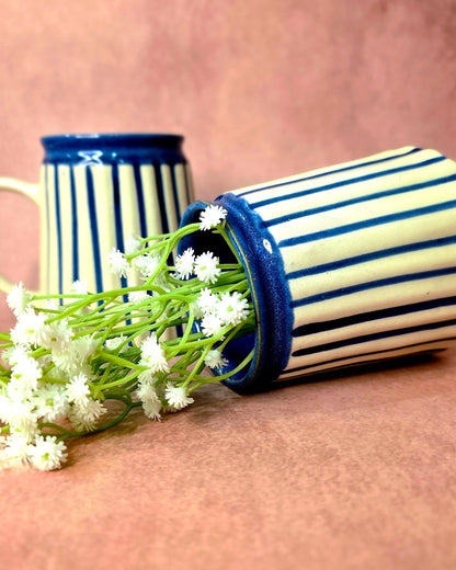 Indigo Stripe Mug