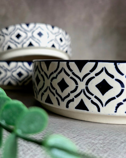 Navy Mosaic Bowl Set