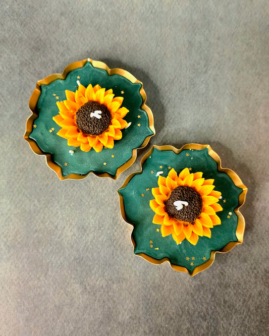 Sunflower Urli Candle